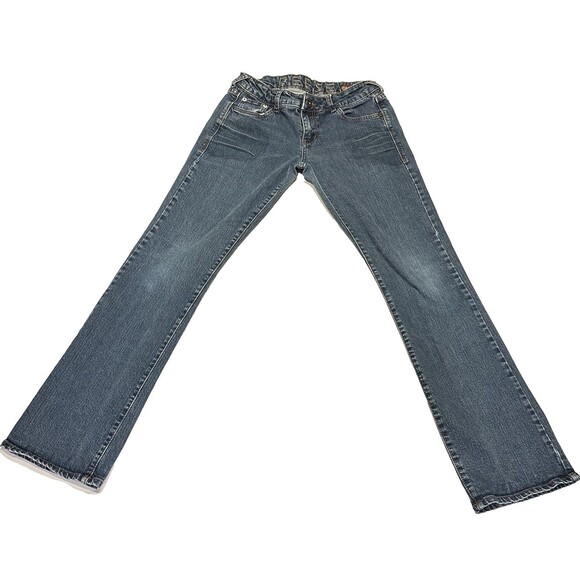 dELiA*s Reese Jeans Women's Denim Pants Straight Leg Low Rise 7/8R - Picture 1 of 10
